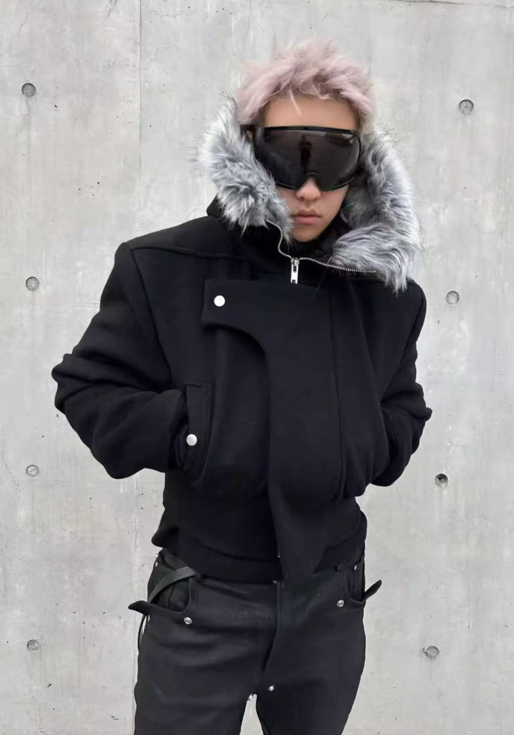 Disark│Distressed Layered Cropped N2B Jacket - PSYLOS 1, Disark│Distressed Layered Cropped N2B Jacket, Jacket, Disark, PSYLOS 1