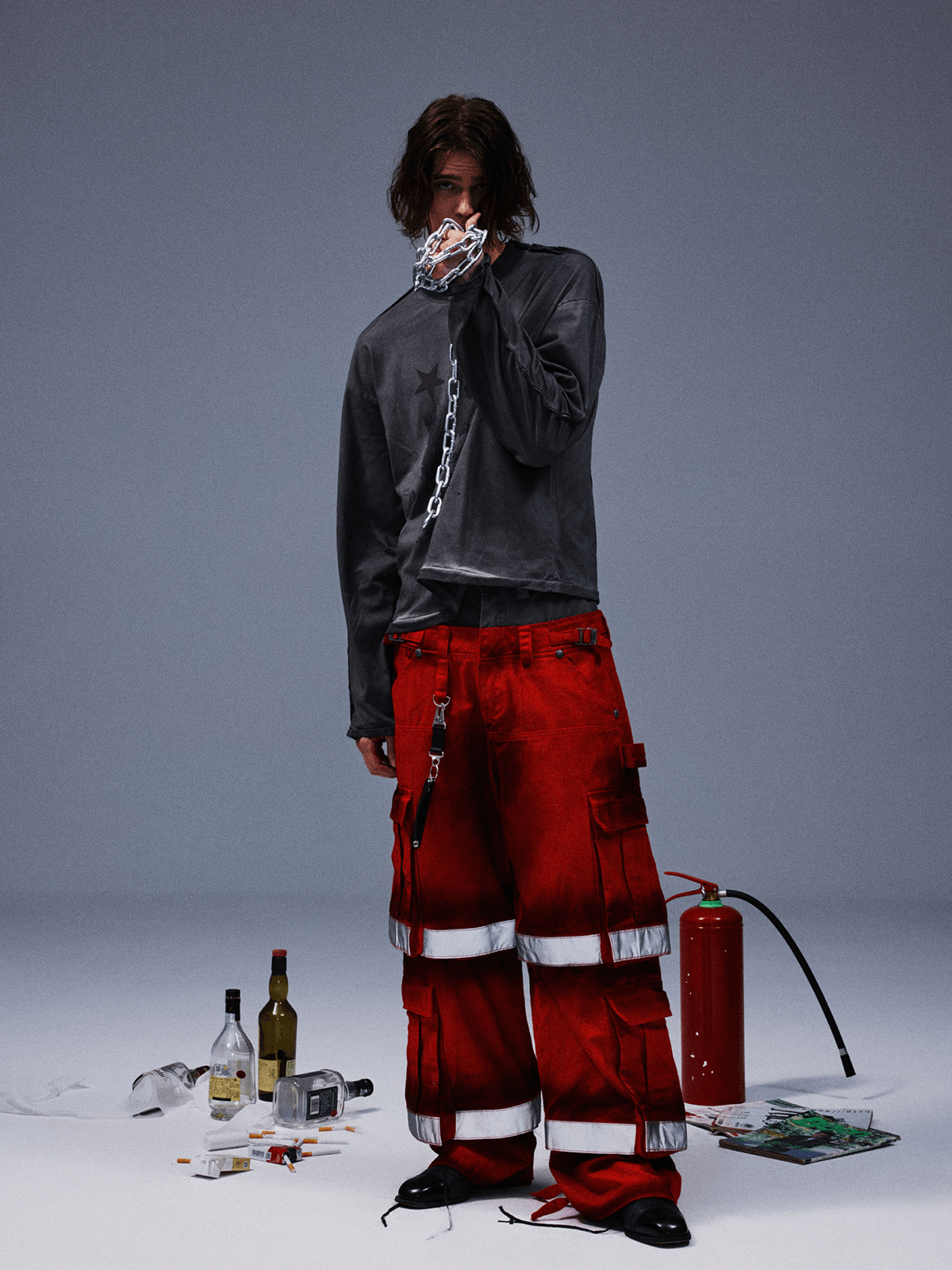 TecNineGroup丨DROP2 LABOURER CARGO PANTS - PSYLOS 1, TecNineGroup丨DROP2 LABOURER CARGO PANTS, Jeans, TecNineGroup, PSYLOS 1