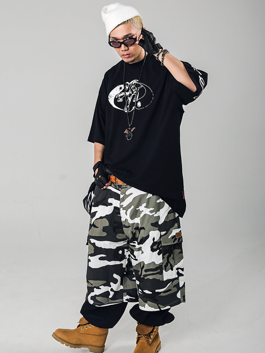 ACUSA | "YING YANG" Oversized Cotton Tee - PSYLOS 1, ACUSA | "YING YANG" Oversized Cotton Tee, Tops, ACUSA, PSYLOS 1