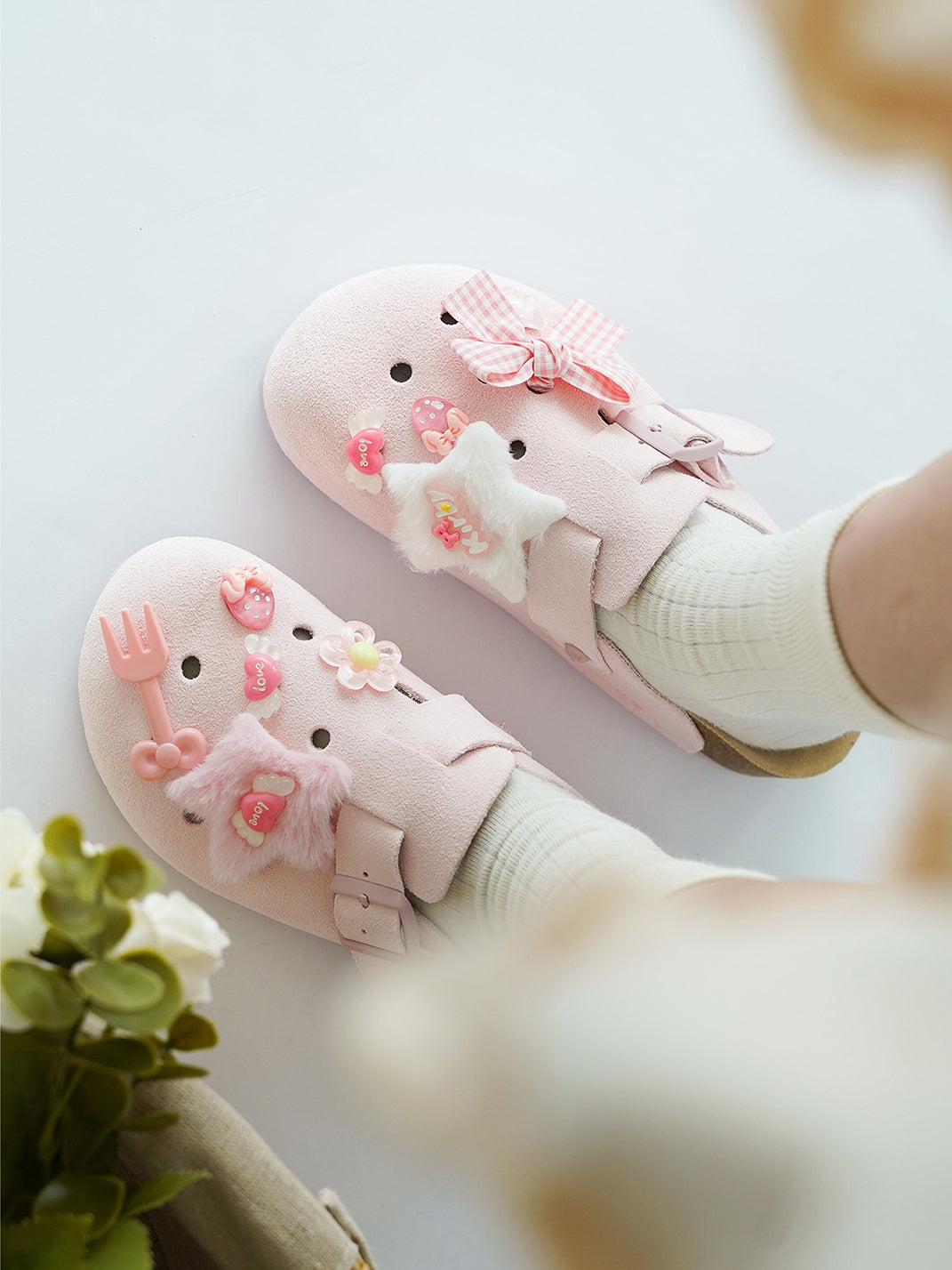 OICIRCLE | Cute Birken Clogs Japanese Style Mules-Pink - PSYLOS 1, OICIRCLE | Cute Birken Clogs Japanese Style Mules-Pink, Slippers, OICIRCLE, PSYLOS 1