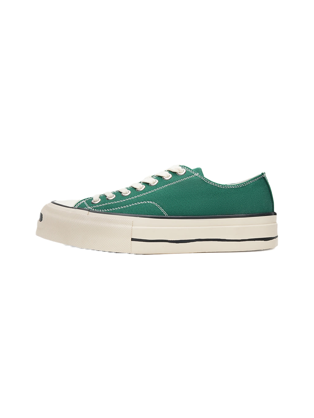 T/C Made x Broshood Co-Branded Smiling Toe Vulcanized Canvas Shoes-Green - PSYLOS 1, T/C Made x Broshood Co-Branded Smiling Toe Vulcanized Canvas Shoes-Green, Canvas Sneakers, T/C MADE, PSYLOS 1