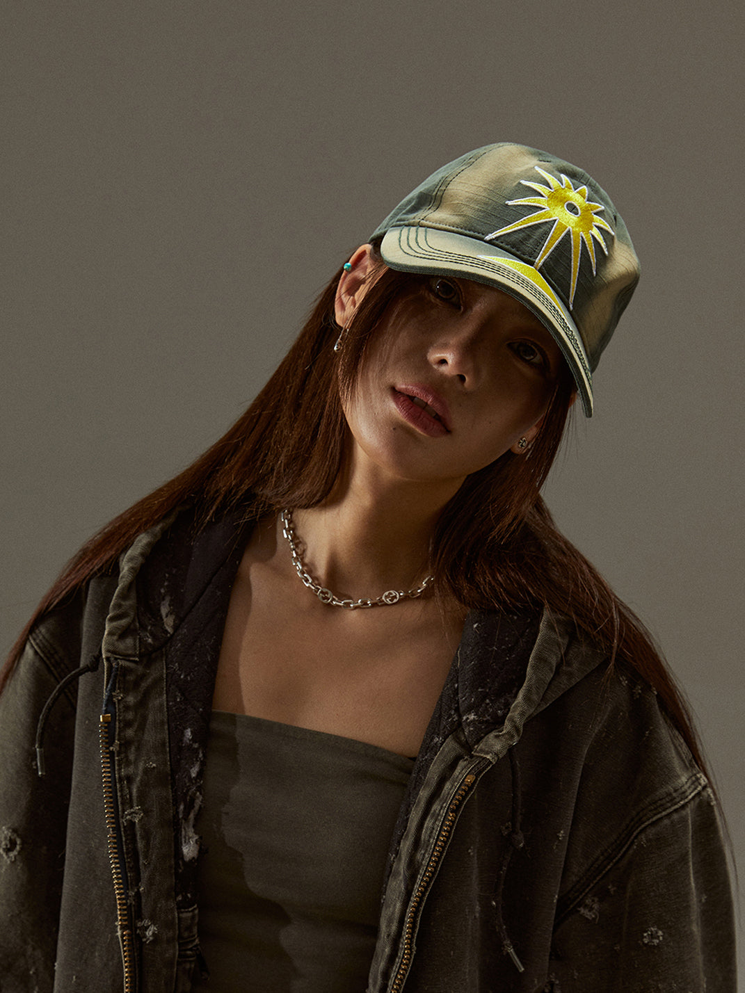 FLEAMARKET | Totem Heavy Washed Curve Brim Cap-Denim Blue - PSYLOS 1, FLEAMARKET | Totem Heavy Washed Curve Brim Cap-Denim Blue, Hats, FLEAMARKET, PSYLOS 1