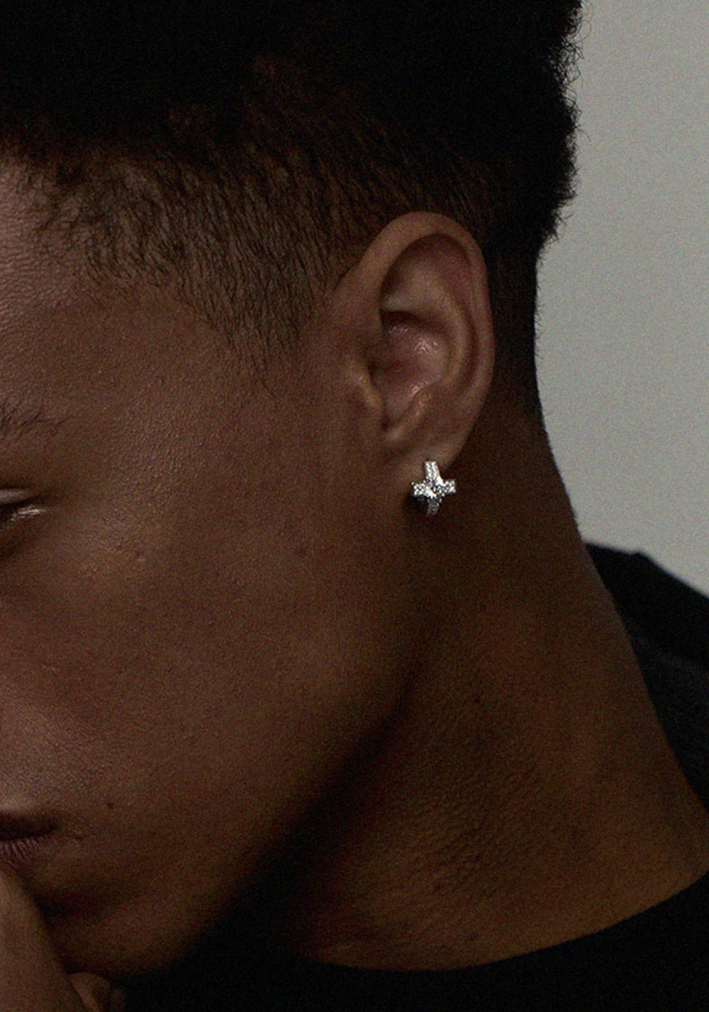 LUXTA丨Diamond Cross Silver Earrings - PSYLOS 1, LUXTA丨Diamond Cross Silver Earrings, Accessories, LUXTA, PSYLOS 1