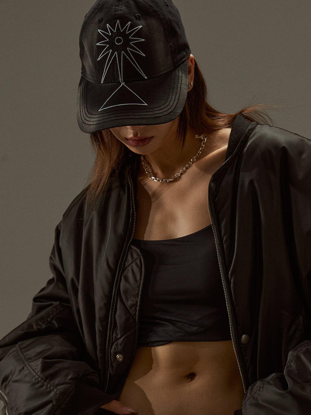 FLEAMARKET | Totem Heavy Washed Curve Brim Cap-Black - PSYLOS 1, FLEAMARKET | Totem Heavy Washed Curve Brim Cap-Black, Hats, FLEAMARKET, PSYLOS 1