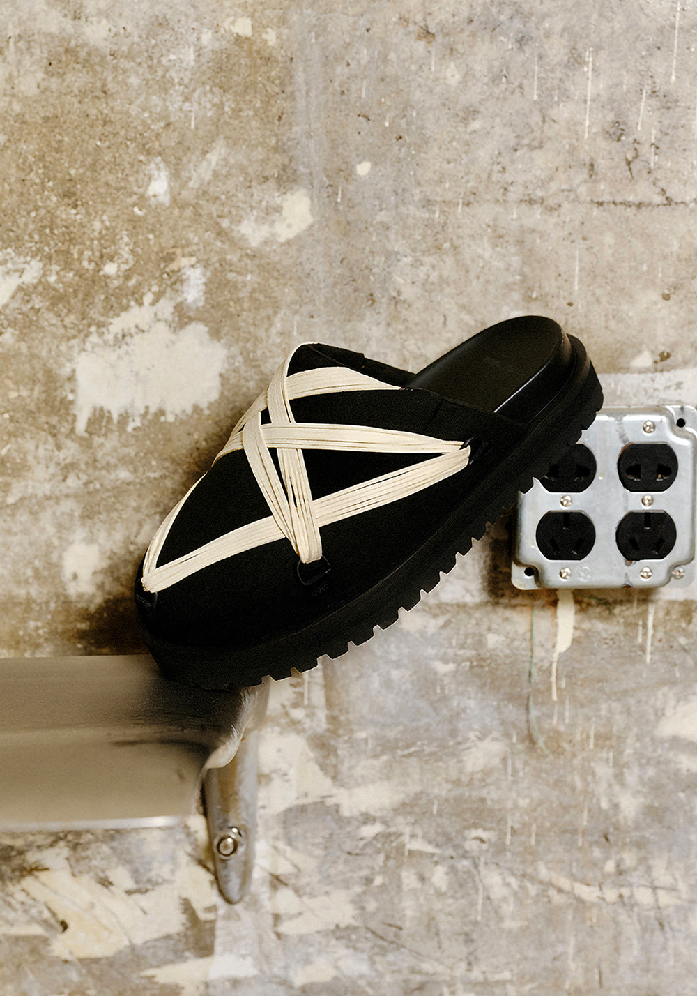 LeStream | Black Strapped Platform Slides  - PSYLOS 1, LeStream | Black Strapped Platform Slides , Sandals, LeStream, PSYLOS 1