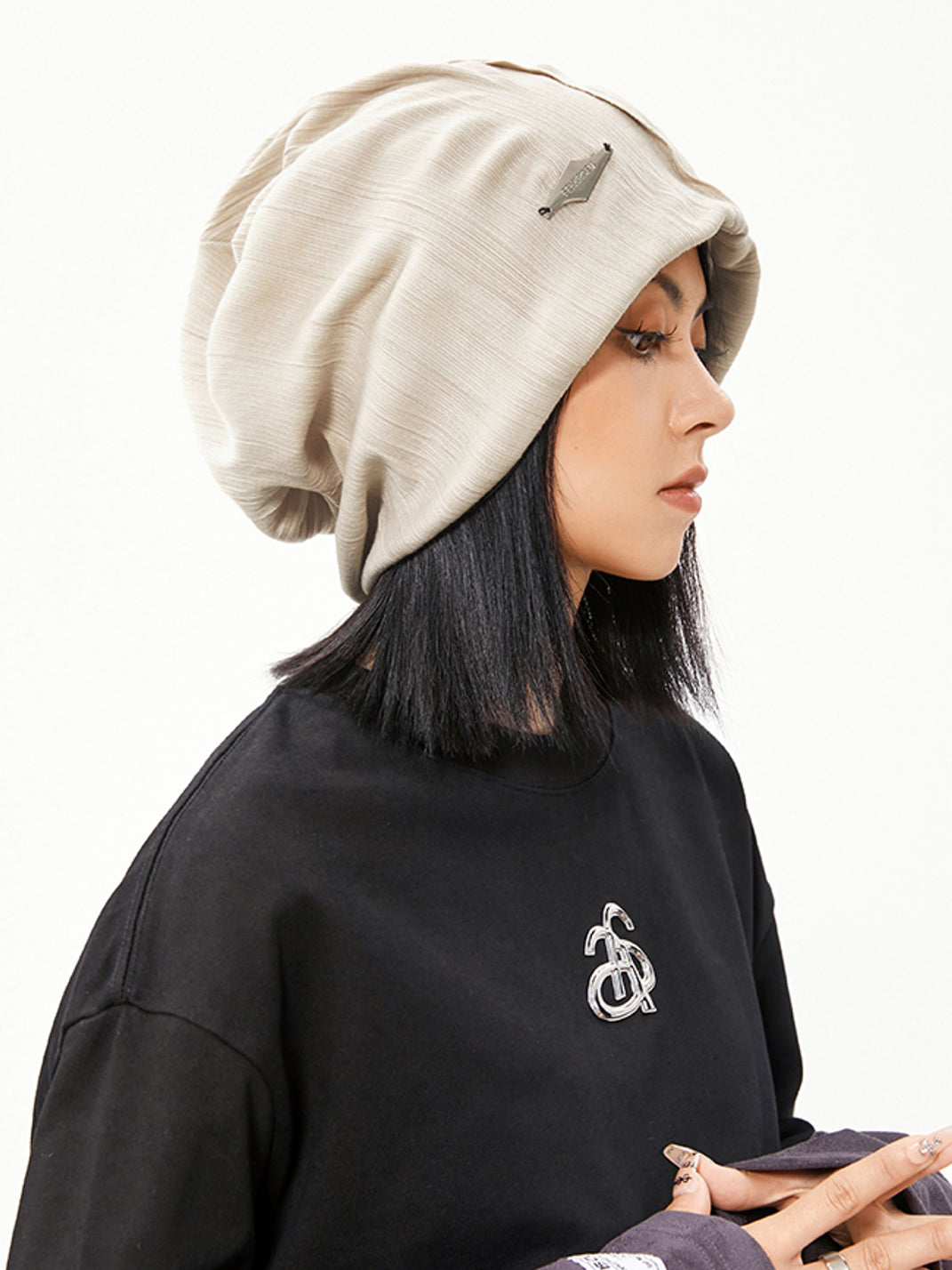 IIING | Cloudgrain Drift Knit Loose-Fit Beanie - PSYLOS 1, IIING | Cloudgrain Drift Knit Loose-Fit Beanie, Accessories, IIING, PSYLOS 1