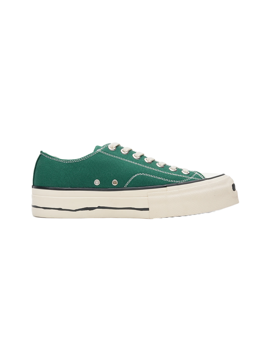 T/C Made x Broshood Co-Branded Smiling Toe Vulcanized Canvas Shoes-Green - PSYLOS 1, T/C Made x Broshood Co-Branded Smiling Toe Vulcanized Canvas Shoes-Green, Canvas Sneakers, T/C MADE, PSYLOS 1