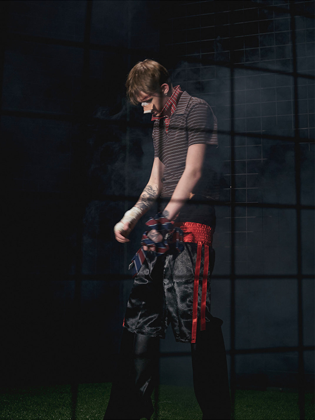 Fourth3ex | Retro Striped Polo Shirt - PSYLOS 1, Fourth3ex | Retro Striped Polo Shirt, Polo Shirt, Fourth3ex, PSYLOS 1