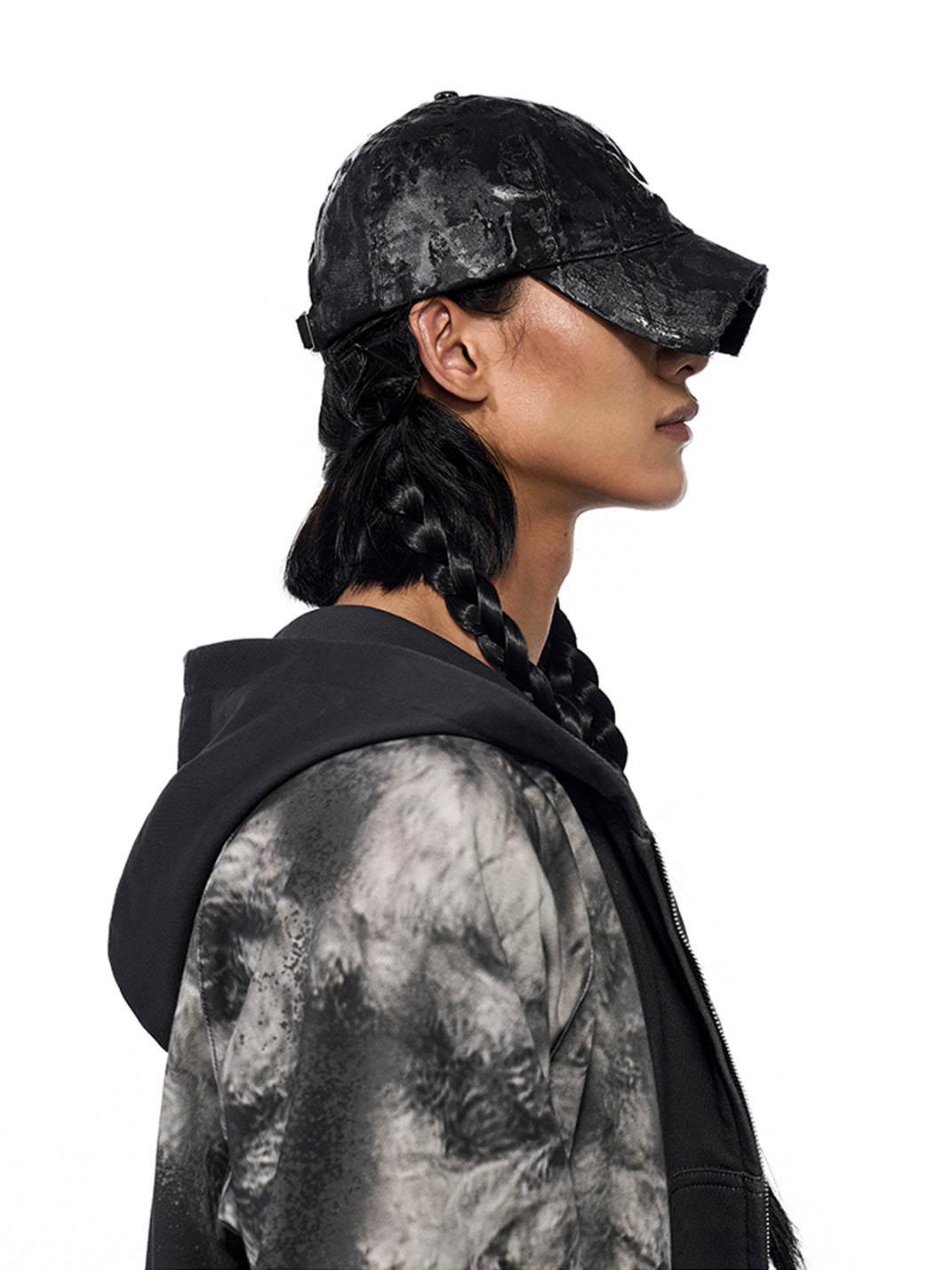 Fourth3ex | Waxed Print Short Baseball Cap - PSYLOS 1, Fourth3ex | Waxed Print Short Baseball Cap, Hat, Fourth3ex, PSYLOS 1