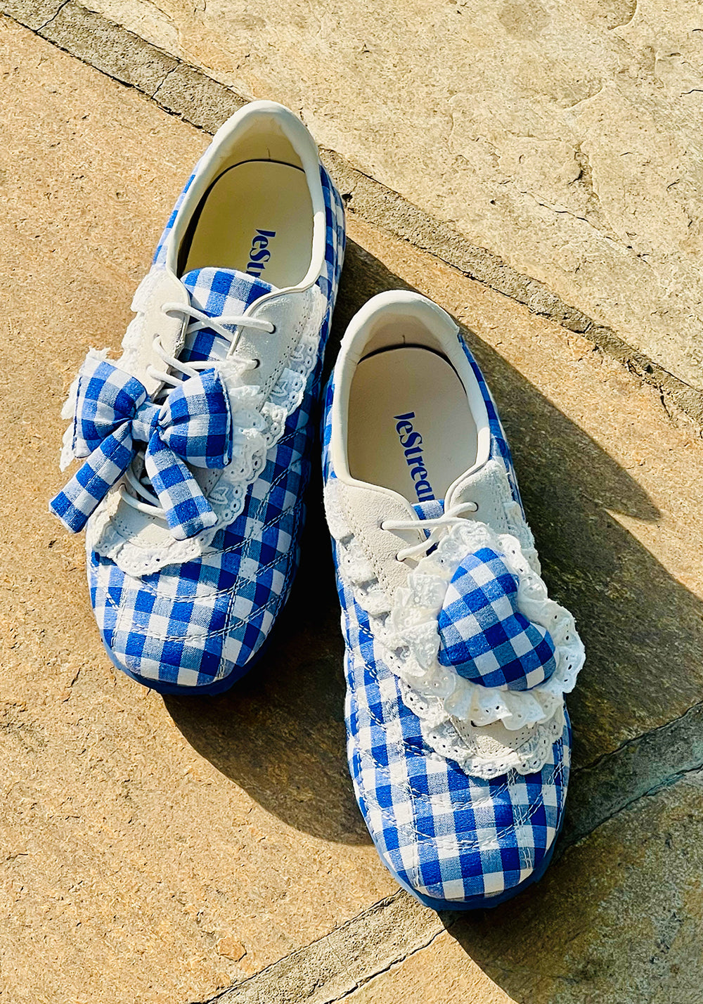 LeStream | Lucky Blue Lace-Up Ballet Flats  - PSYLOS 1, LeStream | Lucky Blue Lace-Up Ballet Flats , Retro Trainers, LeStream, PSYLOS 1