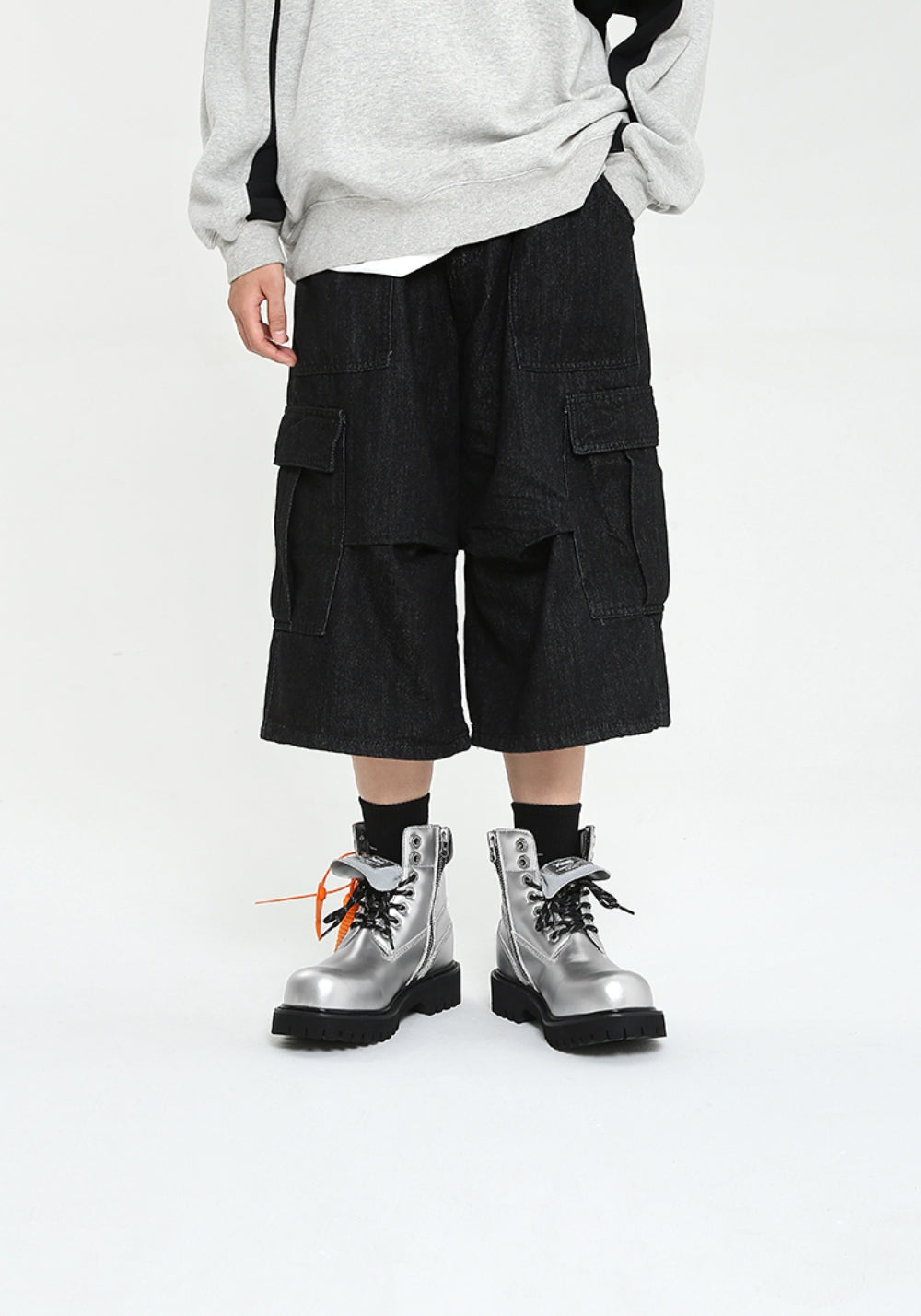 ADC丨Stardust Series Martin Boots-Sliver - PSYLOS 1, ADC丨Stardust Series Martin Boots-Sliver, Boots, ADC, PSYLOS 1