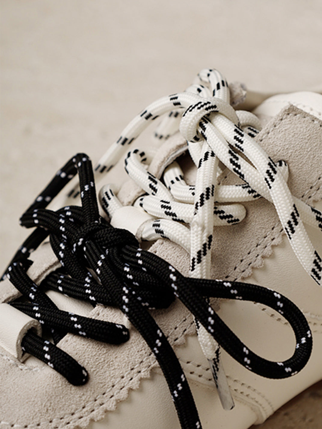 FAN ROMANCE│Ballet Style Retro Leather White Sneakers - PSYLOS 1, FAN ROMANCE│Ballet Style Retro Leather White Sneakers, Retro Trainers, FAN ROMANCE, PSYLOS 1