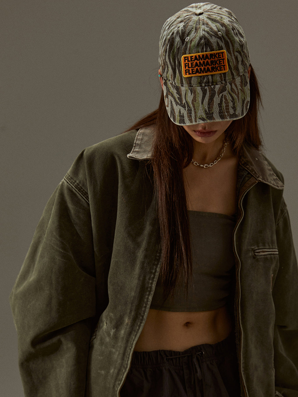FLEAMARKET | Flame Camo Curve Brim Cap - PSYLOS 1, FLEAMARKET | Flame Camo Curve Brim Cap, Hats, FLEAMARKET, PSYLOS 1