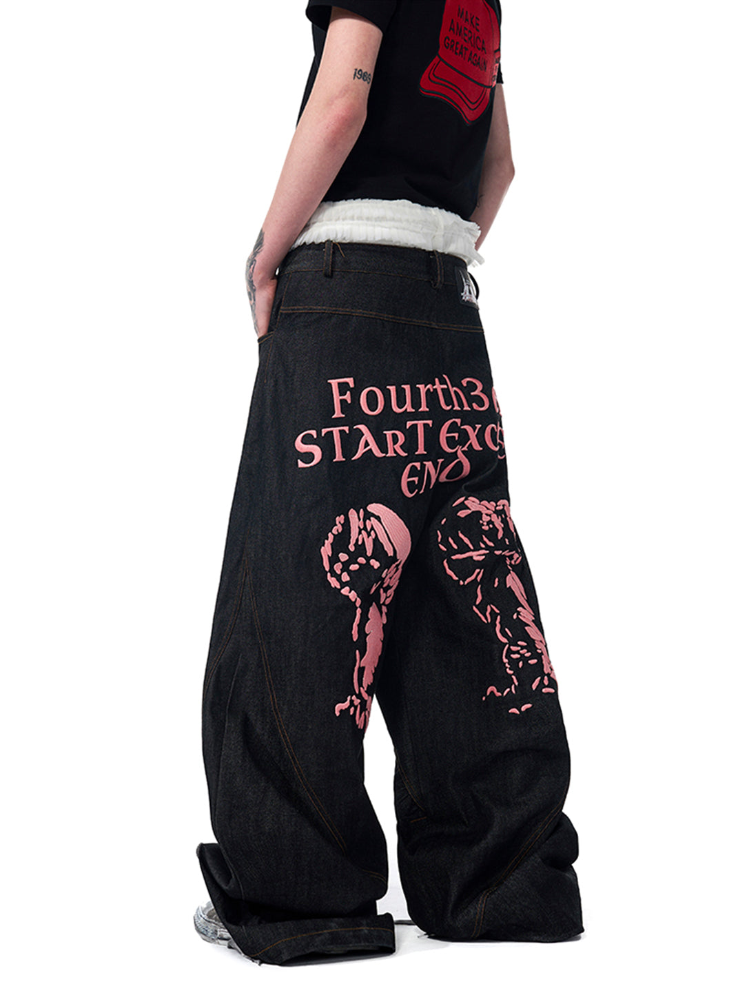 Fourth3ex | Color-Changing Embroidered Jeans - PSYLOS 1, Fourth3ex | Color-Changing Embroidered Jeans, Jeans, Fourth3ex, PSYLOS 1