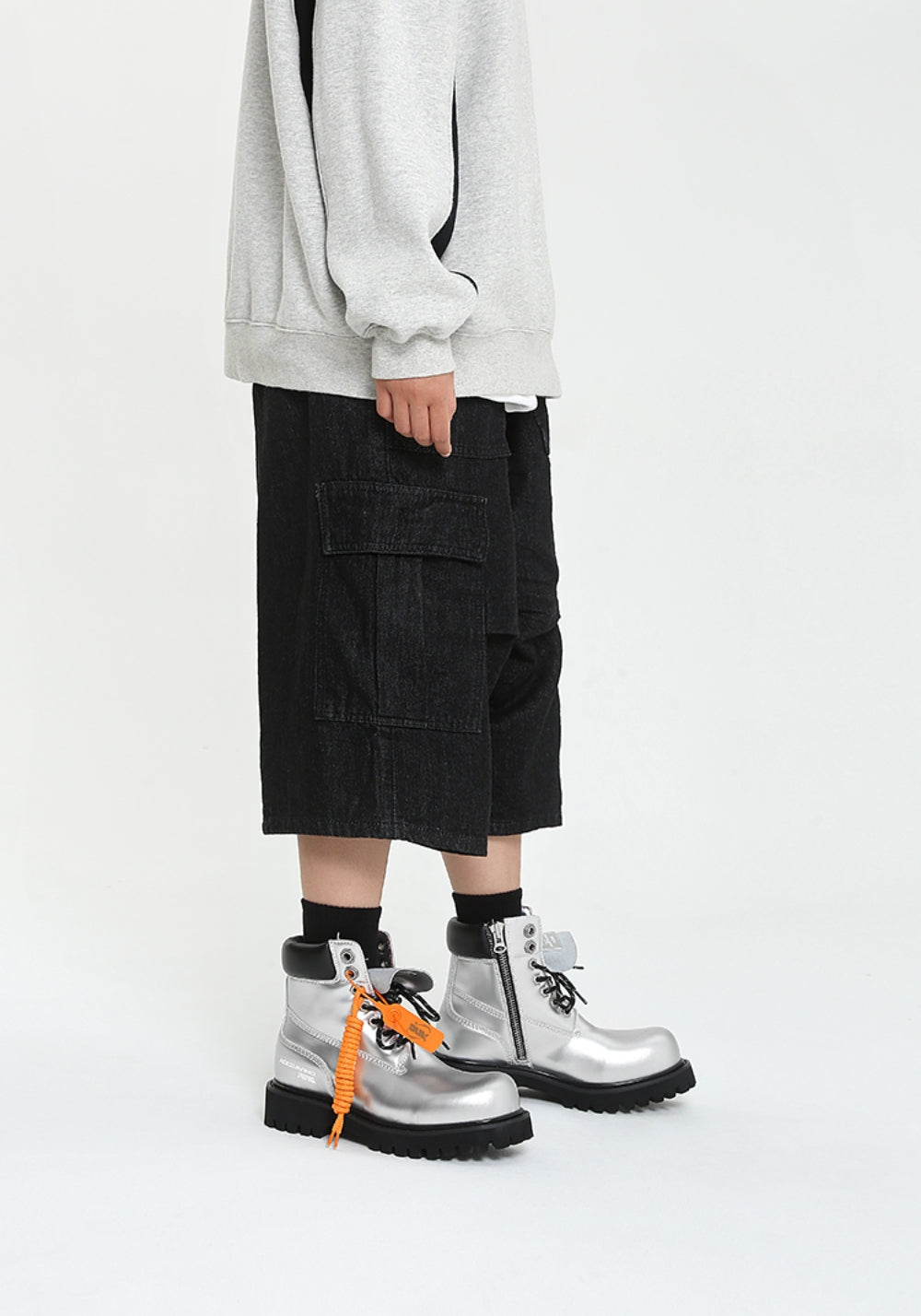 ADC丨Stardust Series Martin Boots-Sliver - PSYLOS 1, ADC丨Stardust Series Martin Boots-Sliver, Boots, ADC, PSYLOS 1