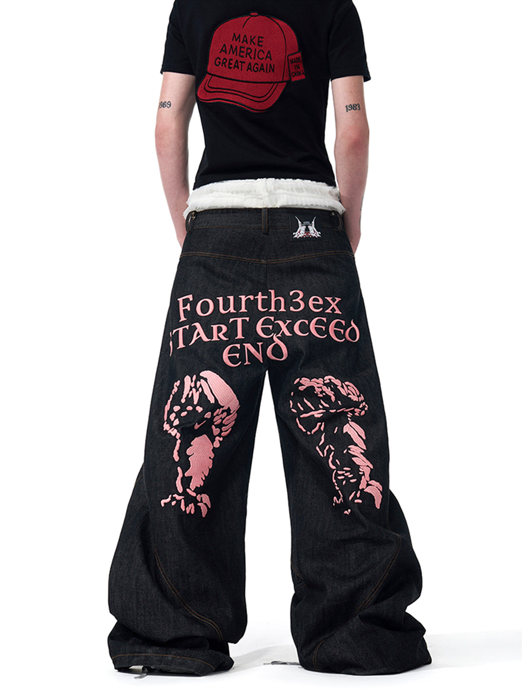 Fourth3ex | Color-Changing Embroidered Jeans - PSYLOS 1, Fourth3ex | Color-Changing Embroidered Jeans, Jeans, Fourth3ex, PSYLOS 1