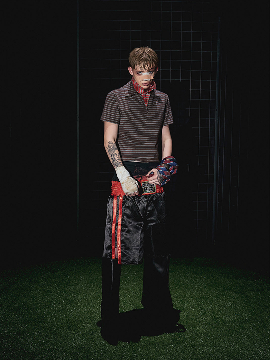 Fourth3ex | Retro Striped Polo Shirt - PSYLOS 1, Fourth3ex | Retro Striped Polo Shirt, Polo Shirt, Fourth3ex, PSYLOS 1