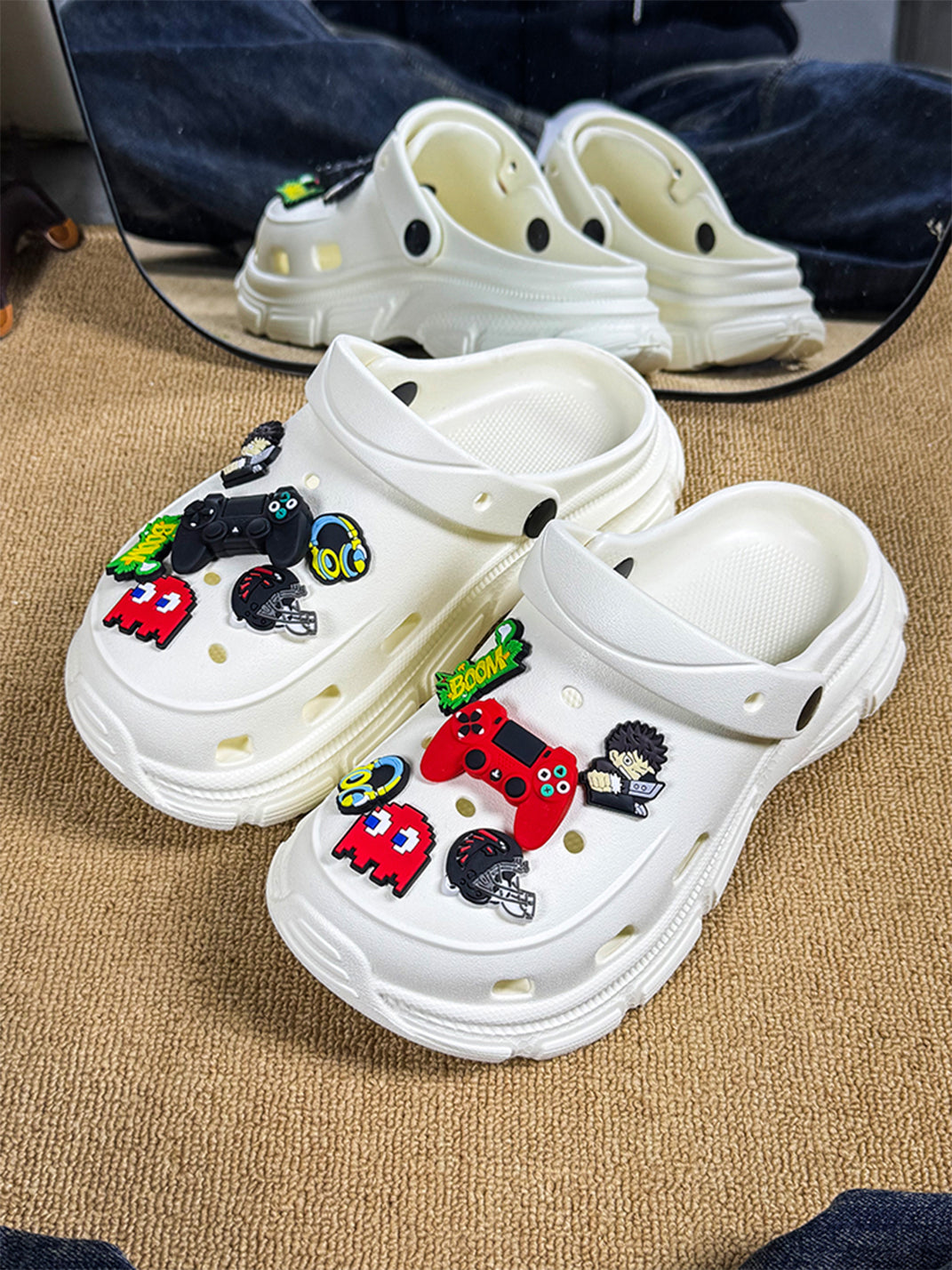 UNFAIR | Gamer EVA Covered-Toe Couple Clogs - PSYLOS 1, UNFAIR | Gamer EVA Covered-Toe Couple Clogs, Sandals, UNFAIR, PSYLOS 1