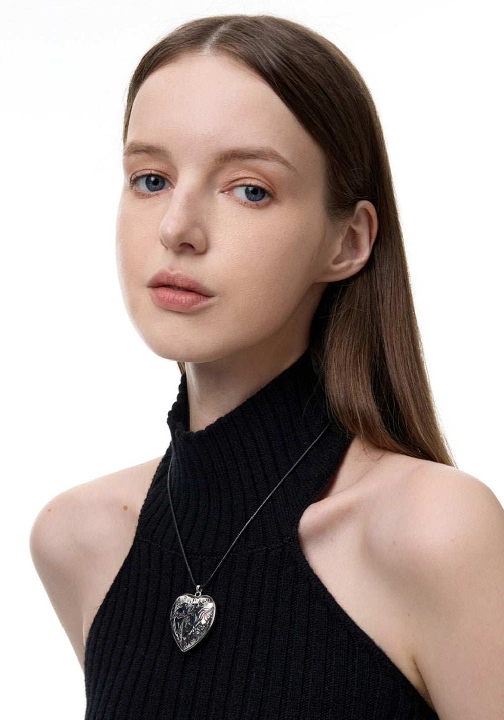 SUN HUNTER丨Carved Heart Leather Necklace - PSYLOS 1, SUN HUNTER丨Carved Heart Leather Necklace, Accessories, SUN HUNTER, PSYLOS 1