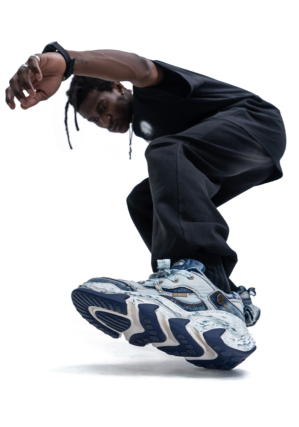 NEXT IMPULSIVE丨Reorganized Denim Series-Blue - PSYLOS 1, NEXT IMPULSIVE丨Reorganized Denim Series-Blue, Chunky Sneakers, NEXT IMPULSIVE•JAPAN, PSYLOS 1