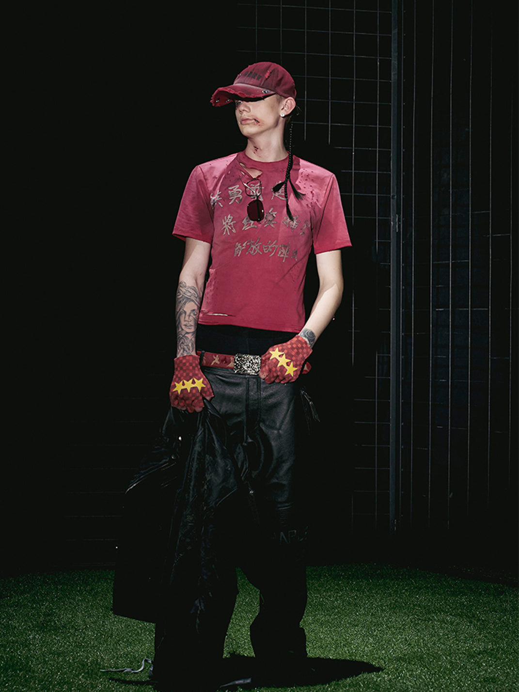 Fourth3ex | Slogan Print Distressed T-Shirt - PSYLOS 1, Fourth3ex | Slogan Print Distressed T-Shirt, T-Shirt, Fourth3ex, PSYLOS 1