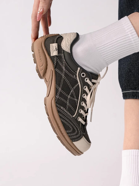 MULE DONKEY | "Downforce" Retro Stitchwork Racing Trainer - Charcoal - PSYLOS 1, MULE DONKEY | "Downforce" Retro Stitchwork Racing Trainer - Charcoal, Unisex Shoes, MULE DONKEY, PSYLOS 1