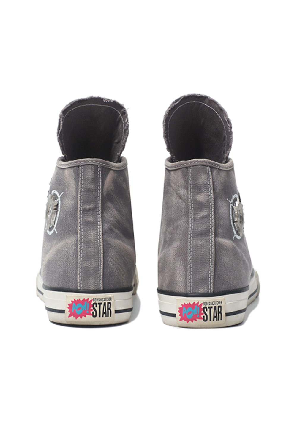 Roman Catcher | Distressed High Top Canvas Shoes-Gray - PSYLOS 1, Roman Catcher | Distressed High Top Canvas Shoes-Gray, Canvas Sneakers, Roman Catcher, PSYLOS 1