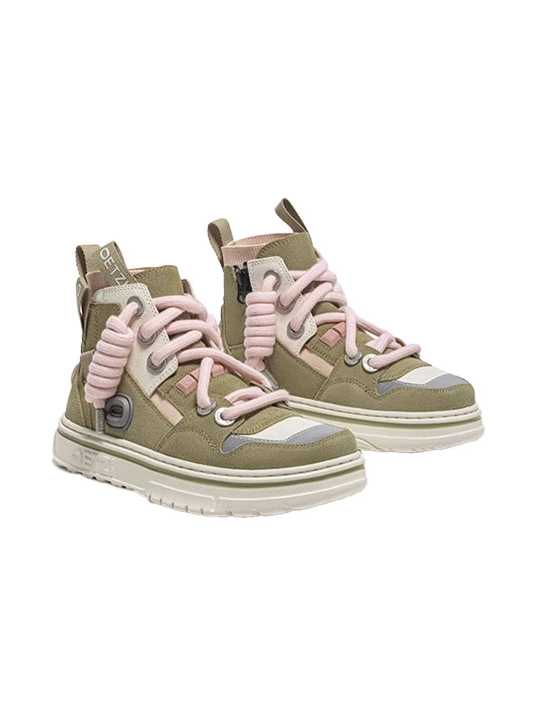 OETZI丨Ötzi Suede High-Top Platform Sneakers-Cyan - PSYLOS 1, OETZI丨Ötzi Suede High-Top Platform Sneakers-Cyan, Chunky Sneakers, OETZI, PSYLOS 1