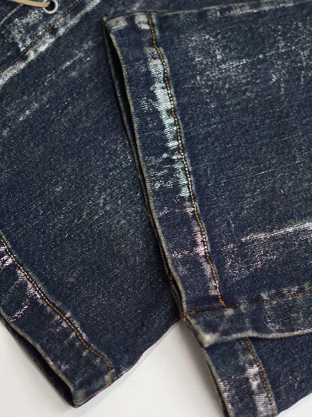 CestNous｜Women's Silver Foil Low Waist Flared Jeans - PSYLOS 1, CestNous｜Women's Silver Foil Low Waist Flared Jeans, Pants, CestNous, PSYLOS 1