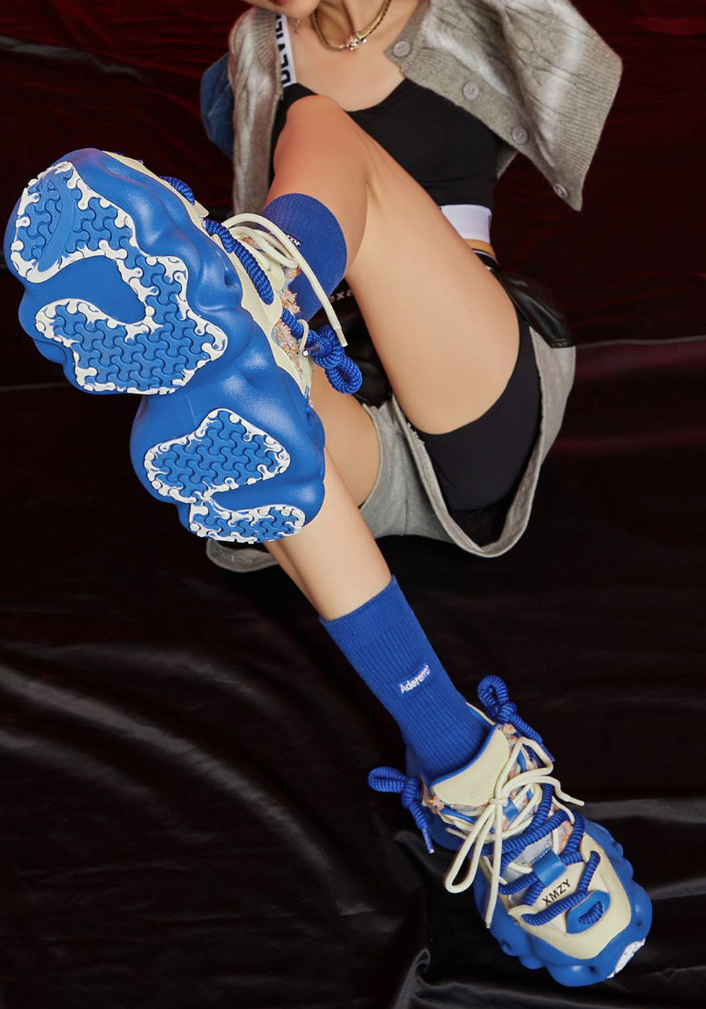 XMZY | 2025 Street Style Leather Dad Shoes-Blue - PSYLOS 1, XMZY | 2025 Street Style Leather Dad Shoes-Blue, Chunky Sneakers, XMZY•JAPAN, PSYLOS 1