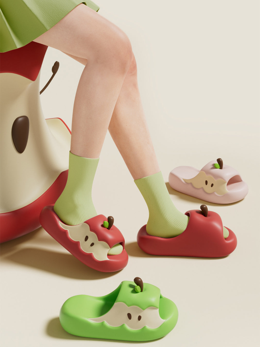 Chedoir | Cute EVA Apple Anti-Slip Slide Slippers - PSYLOS 1, Chedoir | Cute EVA Apple Anti-Slip Slide Slippers, Slippers, Chedoir, PSYLOS 1