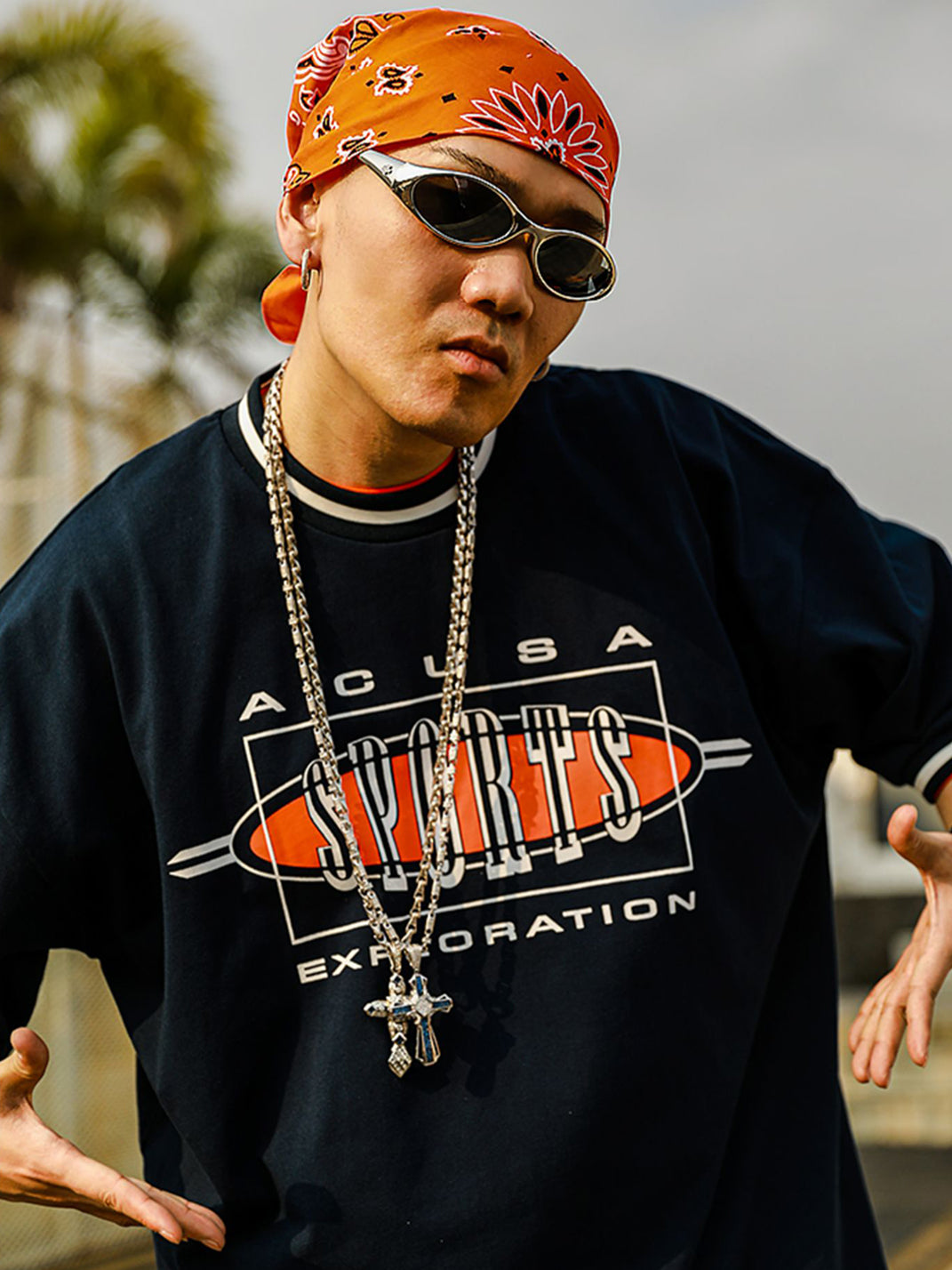 ACUSA | "SPORTS" Retro Graphic Oversized Cotton Tee - PSYLOS 1, ACUSA | "SPORTS" Retro Graphic Oversized Cotton Tee, Tops, ACUSA, PSYLOS 1