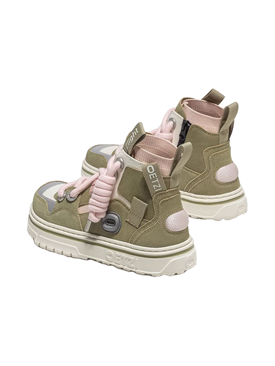 OETZI丨Ötzi Suede High-Top Platform Sneakers-Cyan - PSYLOS 1, OETZI丨Ötzi Suede High-Top Platform Sneakers-Cyan, Chunky Sneakers, OETZI, PSYLOS 1