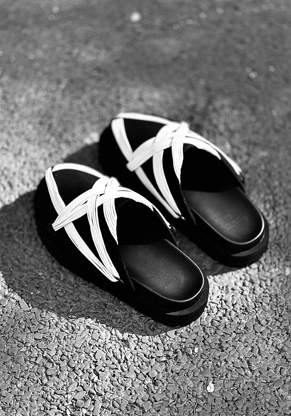 LeStream | Black Strapped Platform Slides  - PSYLOS 1, LeStream | Black Strapped Platform Slides , Sandals, LeStream, PSYLOS 1
