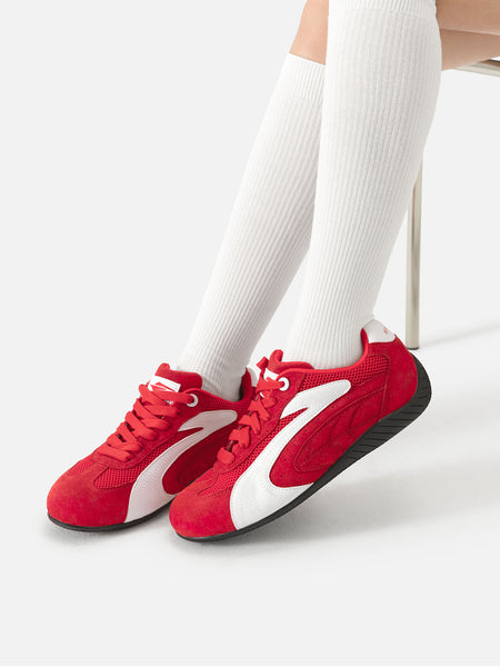 SENGUOGUO | "Apex" Retro Motor Sports Racing Trainer-Red - PSYLOS 1, SENGUOGUO | "Apex" Retro Motor Sports Racing Trainer-Red, Retro Trainers, SENGUOGUO, PSYLOS 1