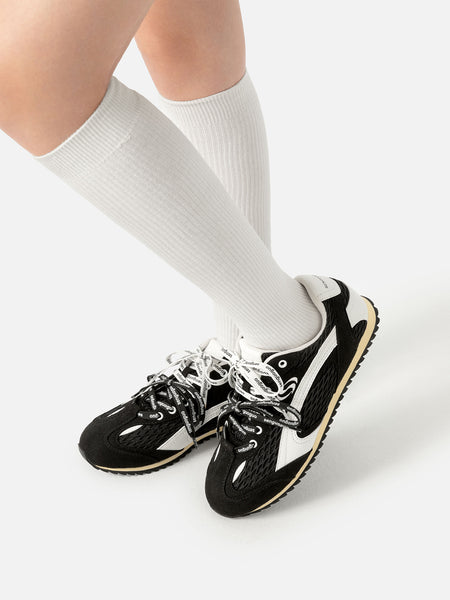 SENGUOGUO | The "Forrest Gump" Mesh Layered Laces Sneaker-Black - PSYLOS 1, SENGUOGUO | The "Forrest Gump" Mesh Layered Laces Sneaker-Black, Unisex Shoes, SENGUOGUO, PSYLOS 1