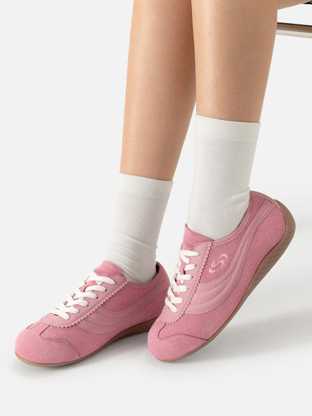 SENGUOGUO | "Street Racer" Retro Minimalist Trainer-Pink - PSYLOS 1, SENGUOGUO | "Street Racer" Retro Minimalist Trainer-Pink, Women's Shoes, SENGUOGUO, PSYLOS 1