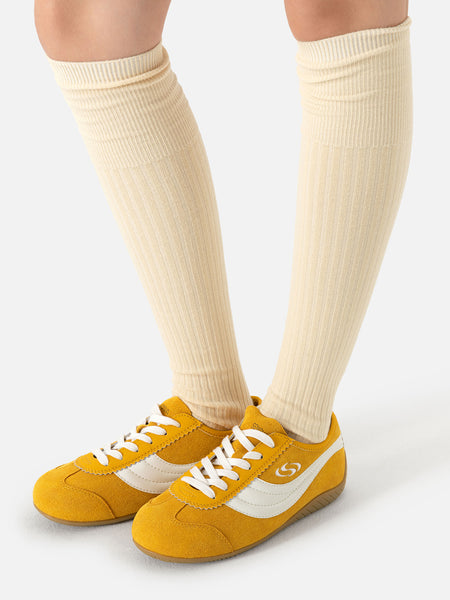 SENGUOGUO | "Street Racer" Retro Minimalist Trainer-Yellow - PSYLOS 1, SENGUOGUO | "Street Racer" Retro Minimalist Trainer-Yellow, Unisex Shoes, SENGUOGUO, PSYLOS 1
