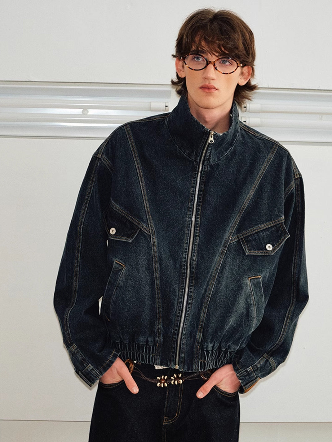 KREATE | Deconstruct Series Washed Pocket Sleeves Denim Jacket - PSYLOS 1, KREATE | Deconstruct Series Washed Pocket Sleeves Denim Jacket, Tops, KREATE, PSYLOS 1