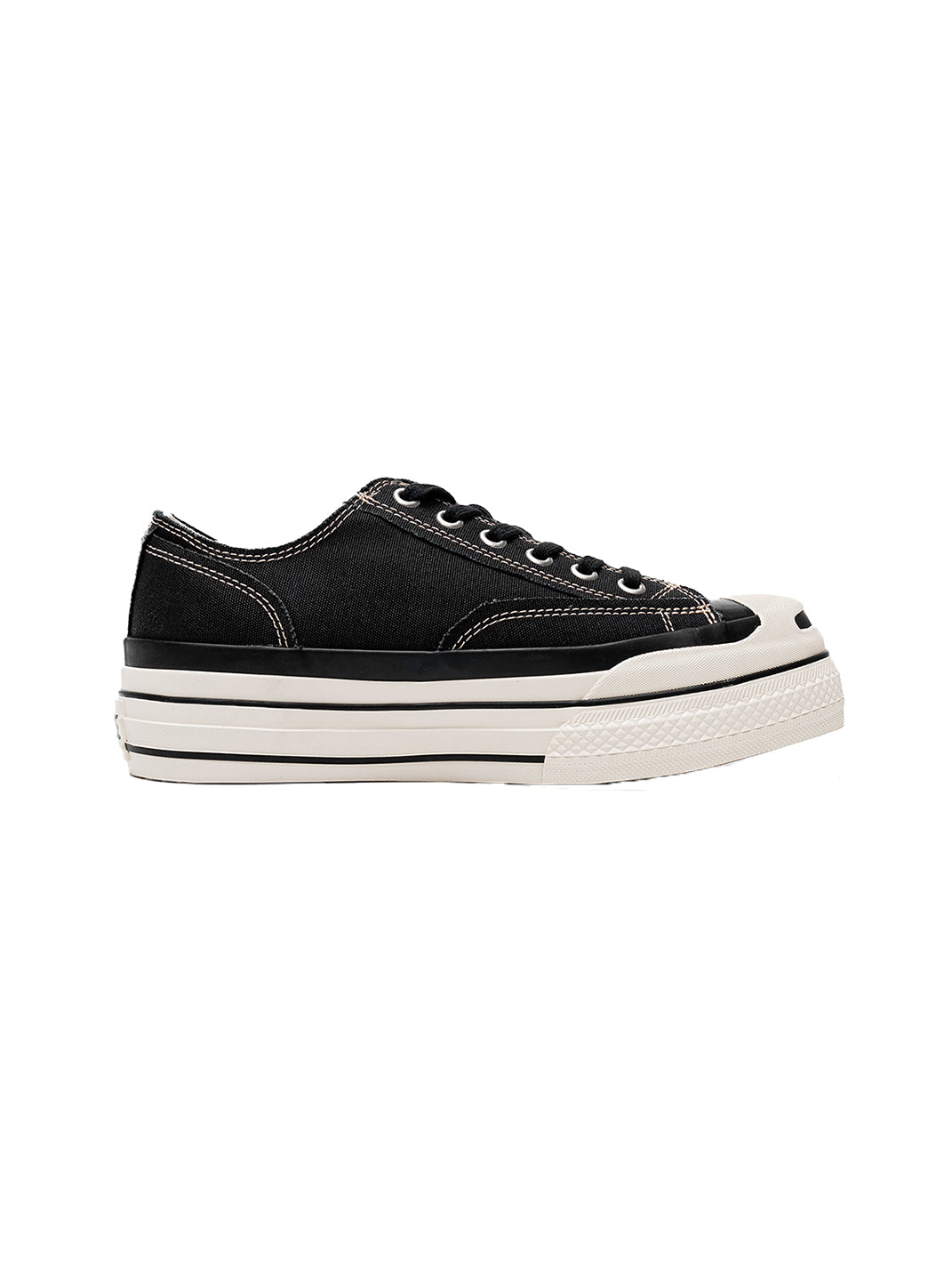 T/C MADE│016b Classic Jack Purcell Style Smiley-Toe Canvas Sneakers-Black - PSYLOS 1, T/C MADE│016b Classic Jack Purcell Style Smiley-Toe Canvas Sneakers-Black, Canvas Sneakers, T/C MADE, PSYLOS 1