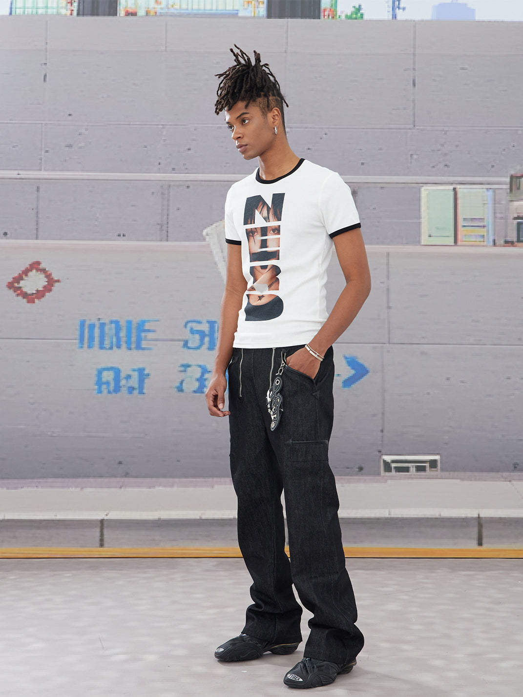 DND4DES | Nerd Punk Graphic Stretch T-Shirt - PSYLOS 1, DND4DES | Nerd Punk Graphic Stretch T-Shirt, T-Shirt, DND4DES•JAPAN, PSYLOS 1