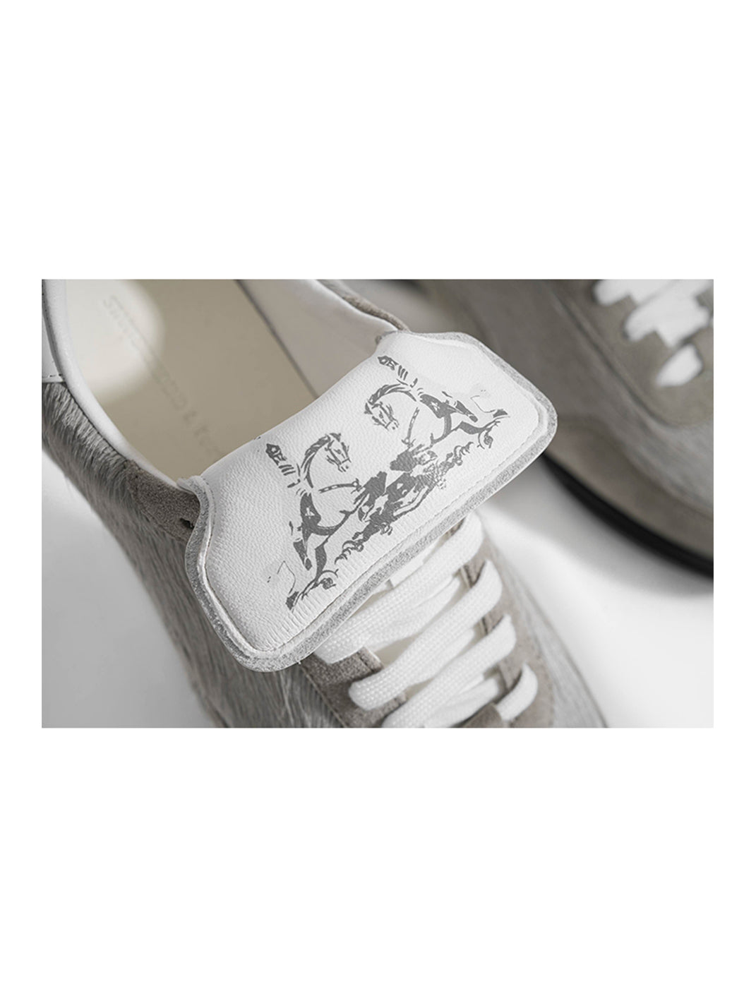 Fourth3ex | Grey Fur-Lined Platform Sneakers - PSYLOS 1, Fourth3ex | Grey Fur-Lined Platform Sneakers, Retro Trainers, Fourth3ex, PSYLOS 1