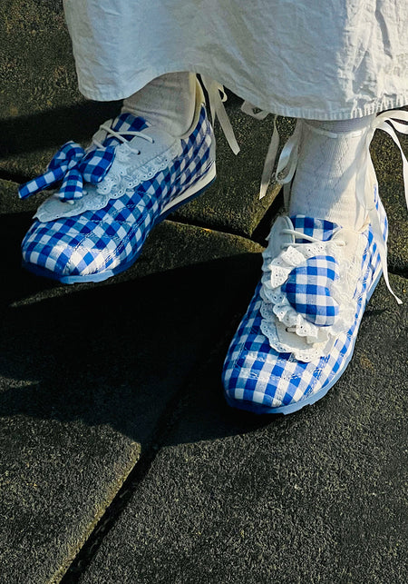 LeStream | Lucky Blue Lace-Up Ballet Flats  - PSYLOS 1, LeStream | Lucky Blue Lace-Up Ballet Flats , Retro Trainers, LeStream, PSYLOS 1