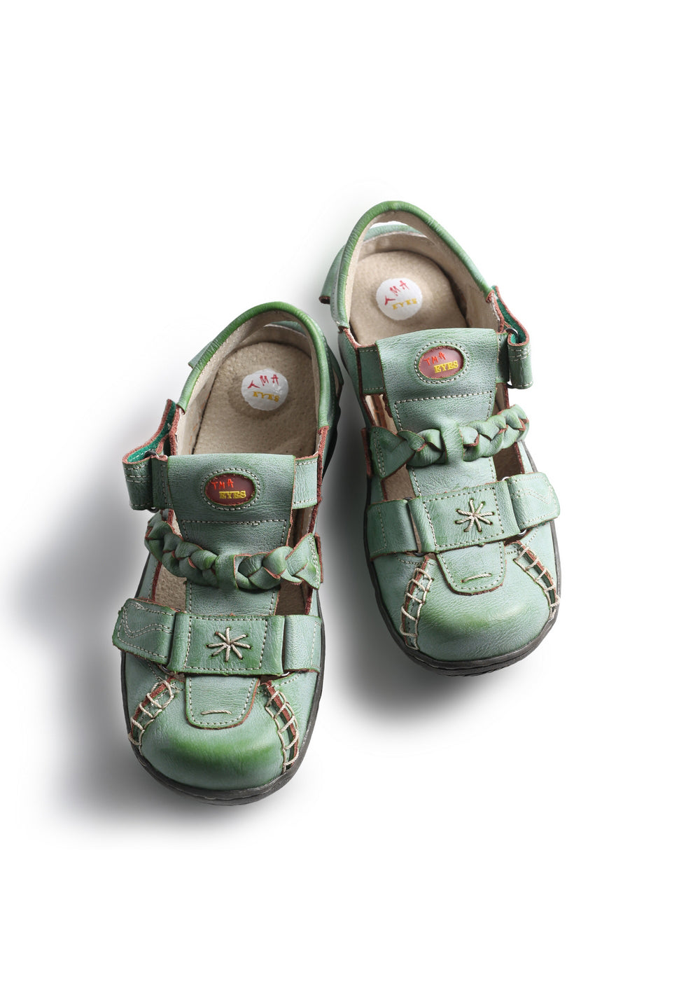 TMA EYES | Vintage French Hollow Out Sandals-Green - PSYLOS 1, TMA EYES | Vintage French Hollow Out Sandals-Green, Sandals, TMA EYES, PSYLOS 1