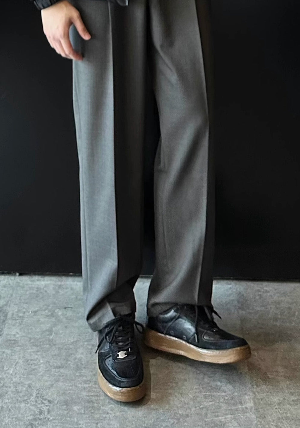 PIPG丨Unisex Black Horsehide Sneakers - PSYLOS 1, PIPG丨Unisex Black Horsehide Sneakers, Skate Shoes, PIPG, PSYLOS 1