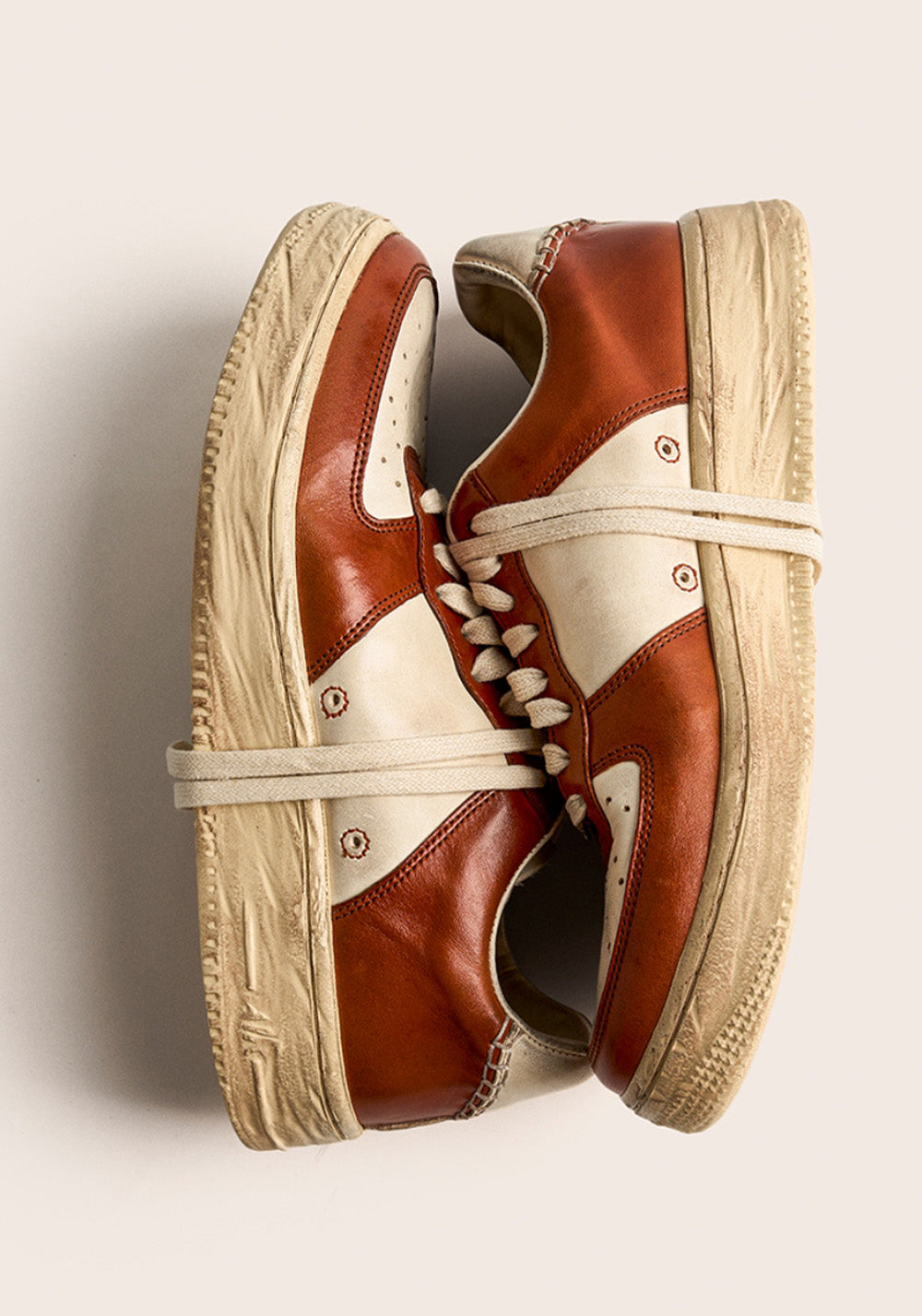 PIPG丨Men's Distressed Horsehide Skate Shoes(Orange) - PSYLOS 1, PIPG丨Men's Distressed Horsehide Skate Shoes(Orange), Skate Shoes, PIPG, PSYLOS 1