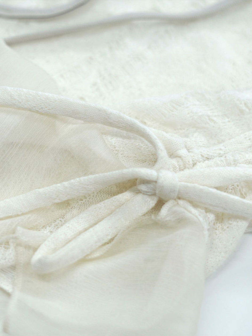 CestNous｜Beaded Chiffon Cutout Cowl Neck Top-White - PSYLOS 1, CestNous｜Beaded Chiffon Cutout Cowl Neck Top-White, Blouses, CestNous, PSYLOS 1