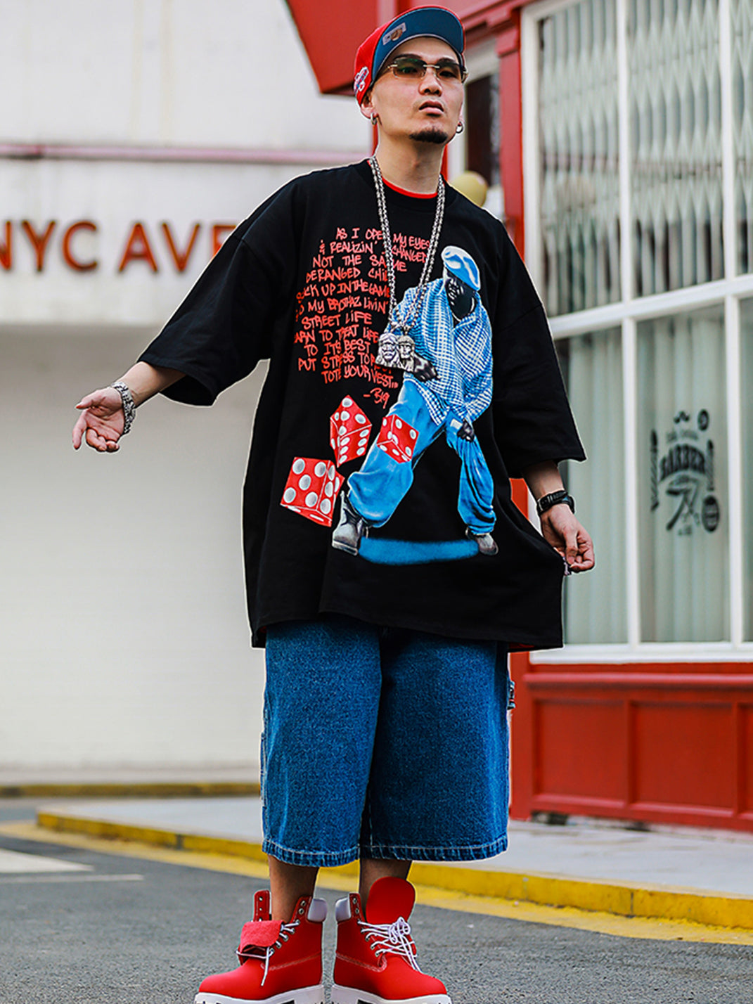 ACUSA | "BIGGIE" Loose Fit Cotton Tee - PSYLOS 1, ACUSA | "BIGGIE" Loose Fit Cotton Tee, Tops, ACUSA, PSYLOS 1