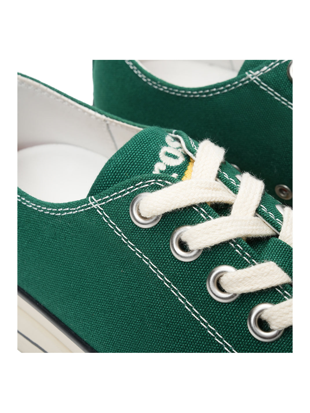 T/C Made x Broshood Co-Branded Smiling Toe Vulcanized Canvas Shoes-Green - PSYLOS 1, T/C Made x Broshood Co-Branded Smiling Toe Vulcanized Canvas Shoes-Green, Canvas Sneakers, T/C MADE, PSYLOS 1