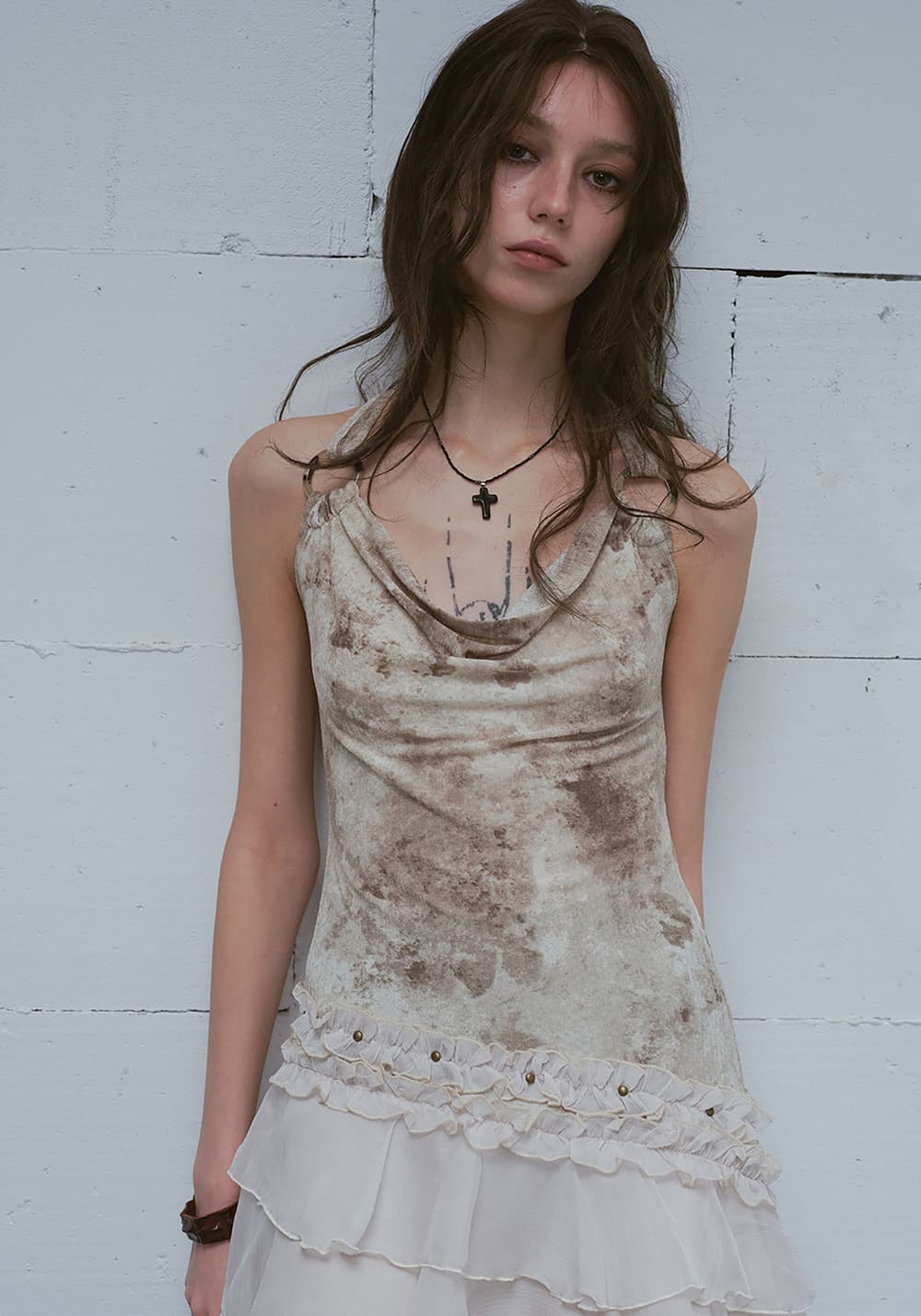 CestNous｜Lost highway tie-dye slip dress - PSYLOS 1, CestNous｜Lost highway tie-dye slip dress, Dress, CestNous, PSYLOS 1